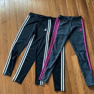 Bundle set of 10/12 girls adidas leggings